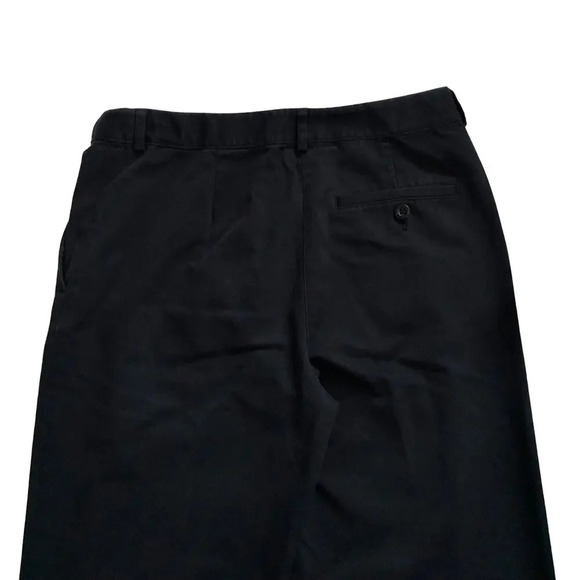 L.L. Bean Classic Fit Soft Black Straight Pants Women 6 - Picture 6 of 10